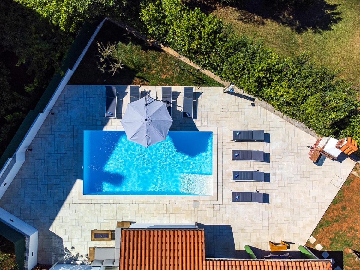 Big Swimming Pool Apartment Monvidal Pula Luaran gambar
